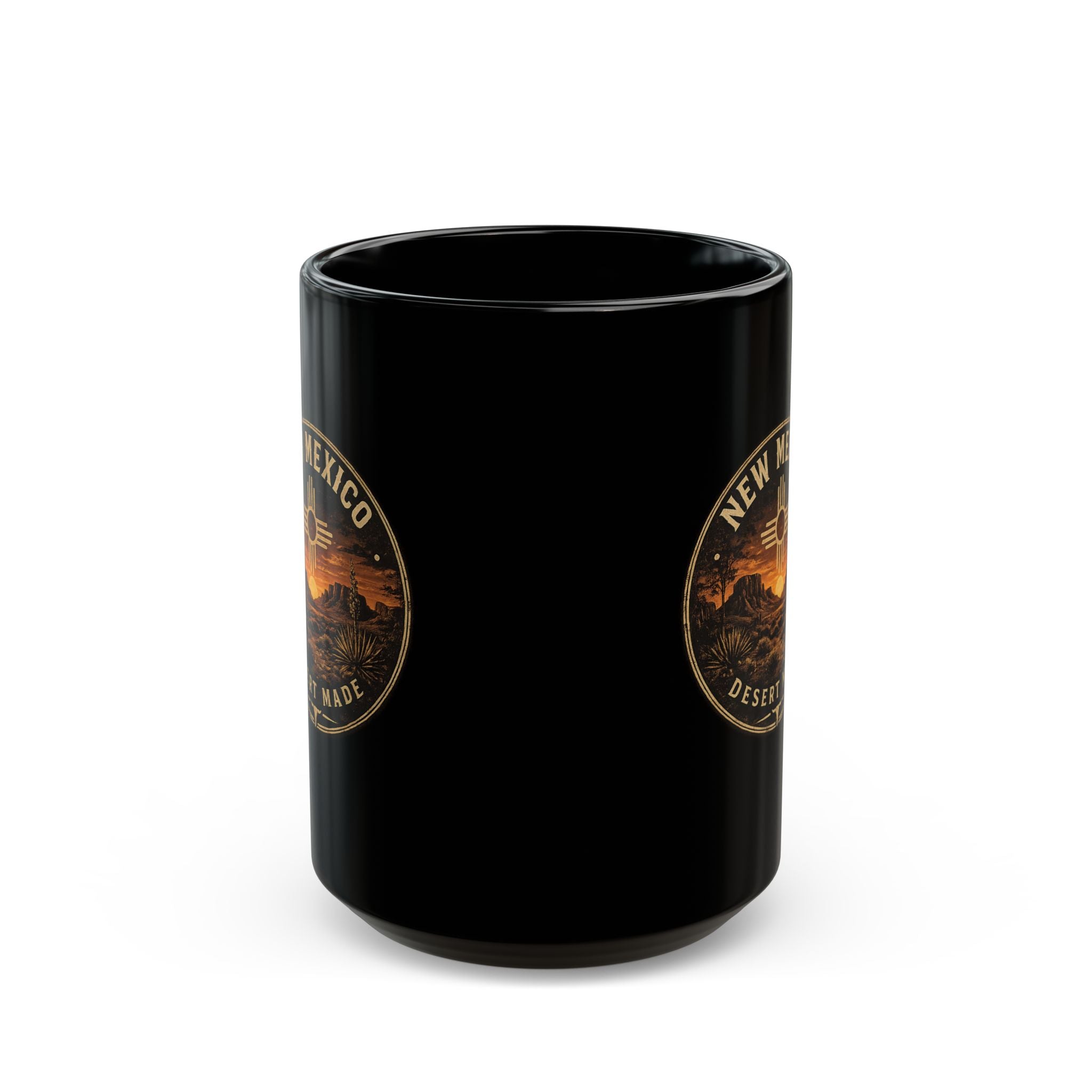 New Mexico Desert Made Coffee Mug — Black Ceramic 11oz/15oz