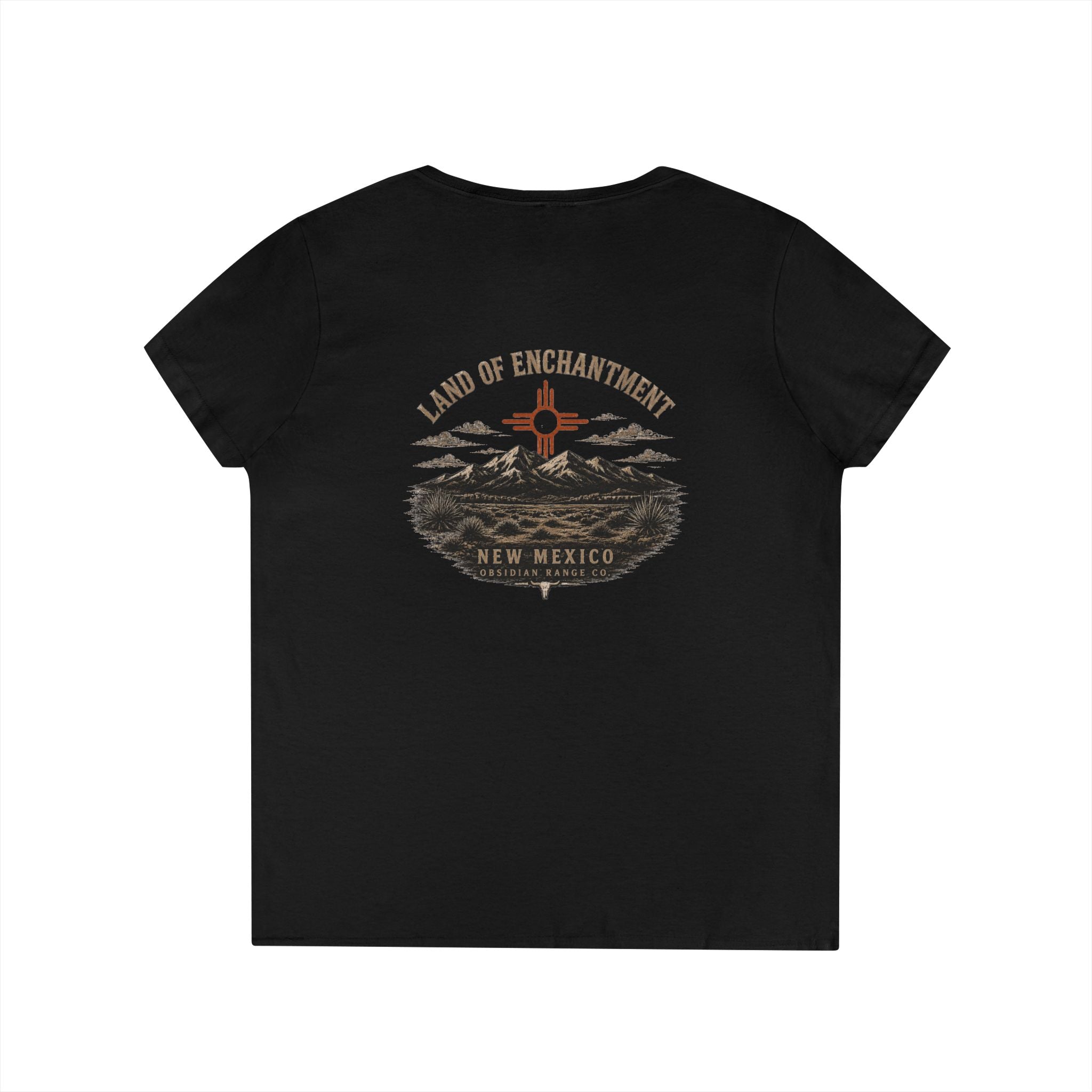 New Mexico Land of Enchantment V-Neck Tee (Ladies')