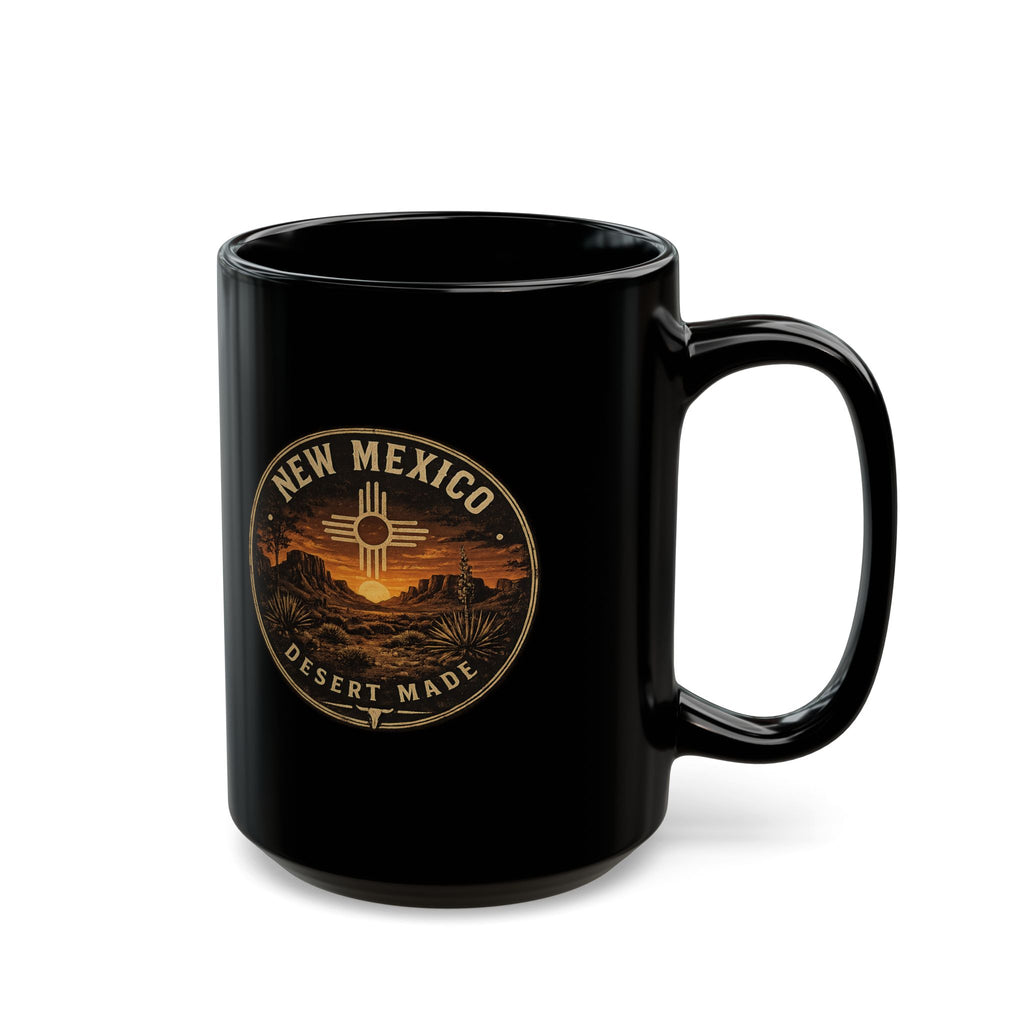 New Mexico Desert Made Coffee Mug — Black Ceramic 11oz/15oz