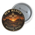 New Mexico Sunset Pin Button — Vintage Zia Sunset Souvenir