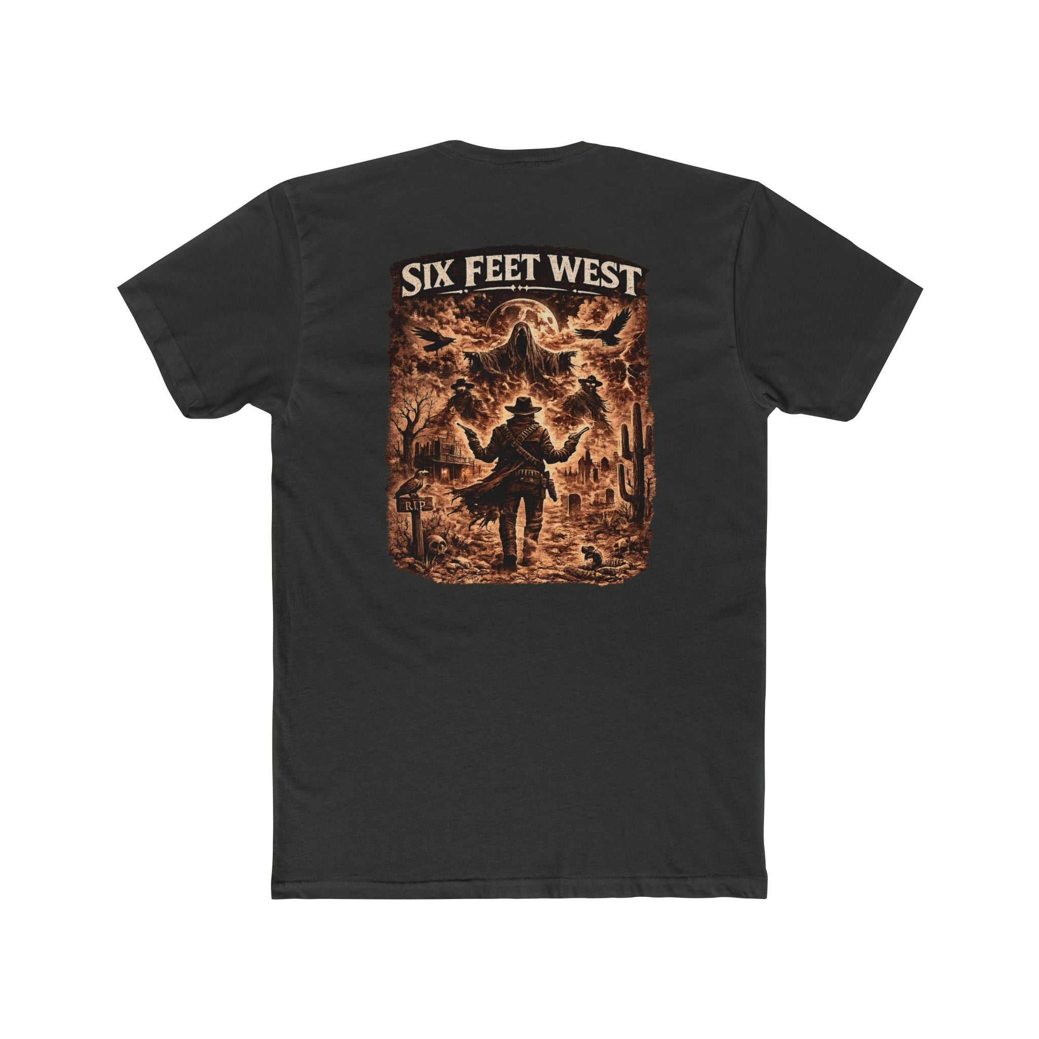 Six Feet West Tee — Obsidian Graphic T-Shirt