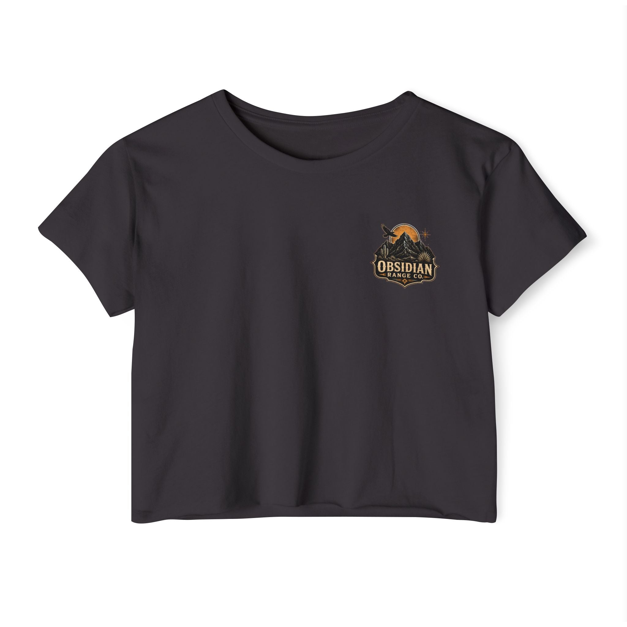 New Mexico Sunset Crop Top — Women's Festival Tee (Desert Made)