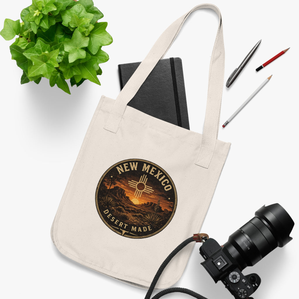 New Mexico Desert Made Canvas Tote — Organic Eco-Friendly Market Bag