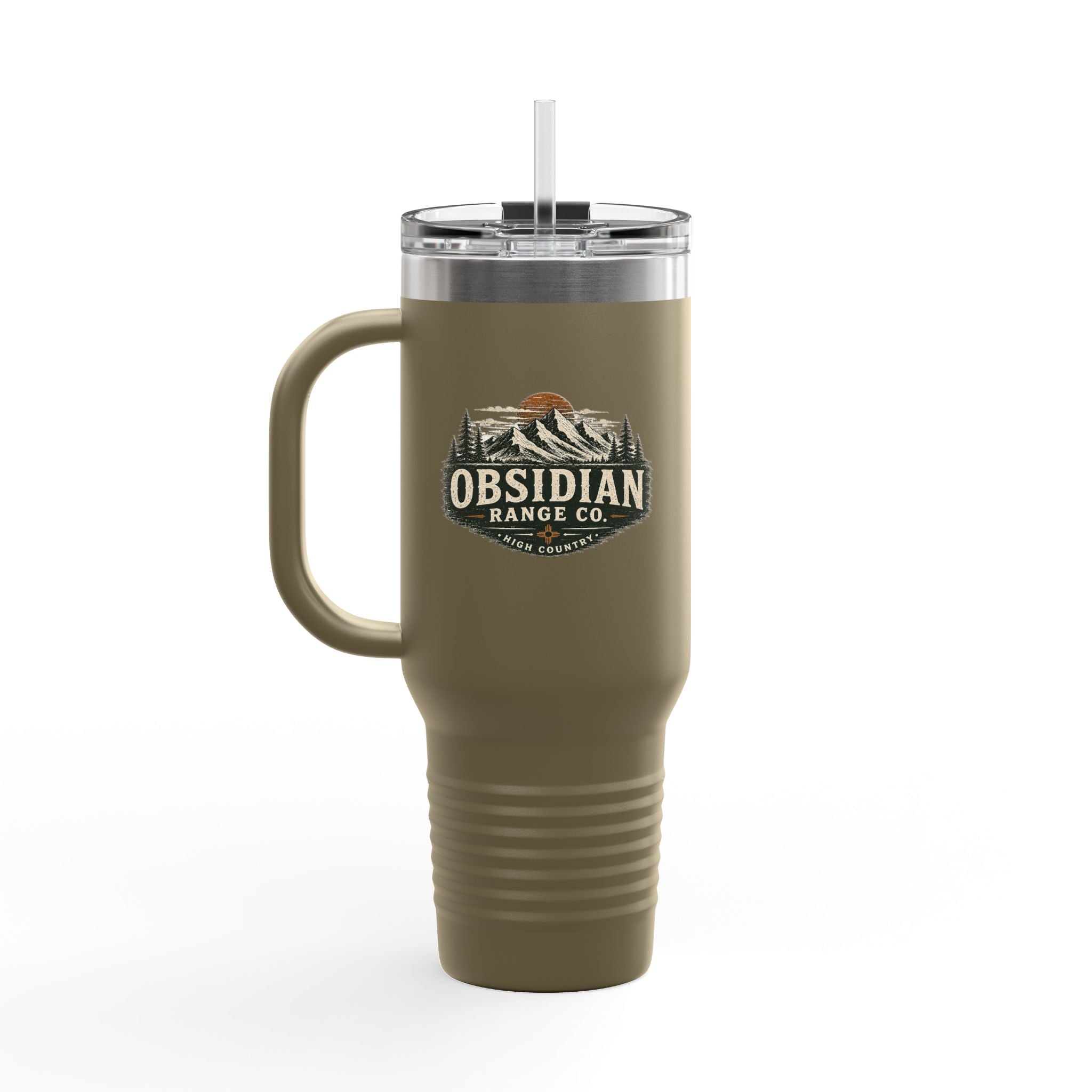 Obsidian Range Co. 40oz Insulated Travel Mug — Outdoor Mountain Adventure Tumbler