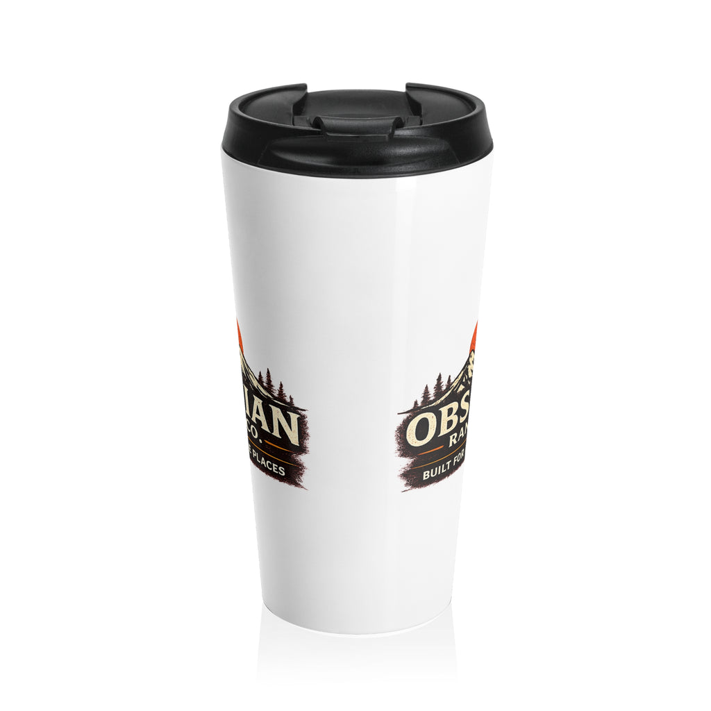 Observer Coffee Travel Mug — Stainless Steel Insulated Tumbler with Forest Logo
