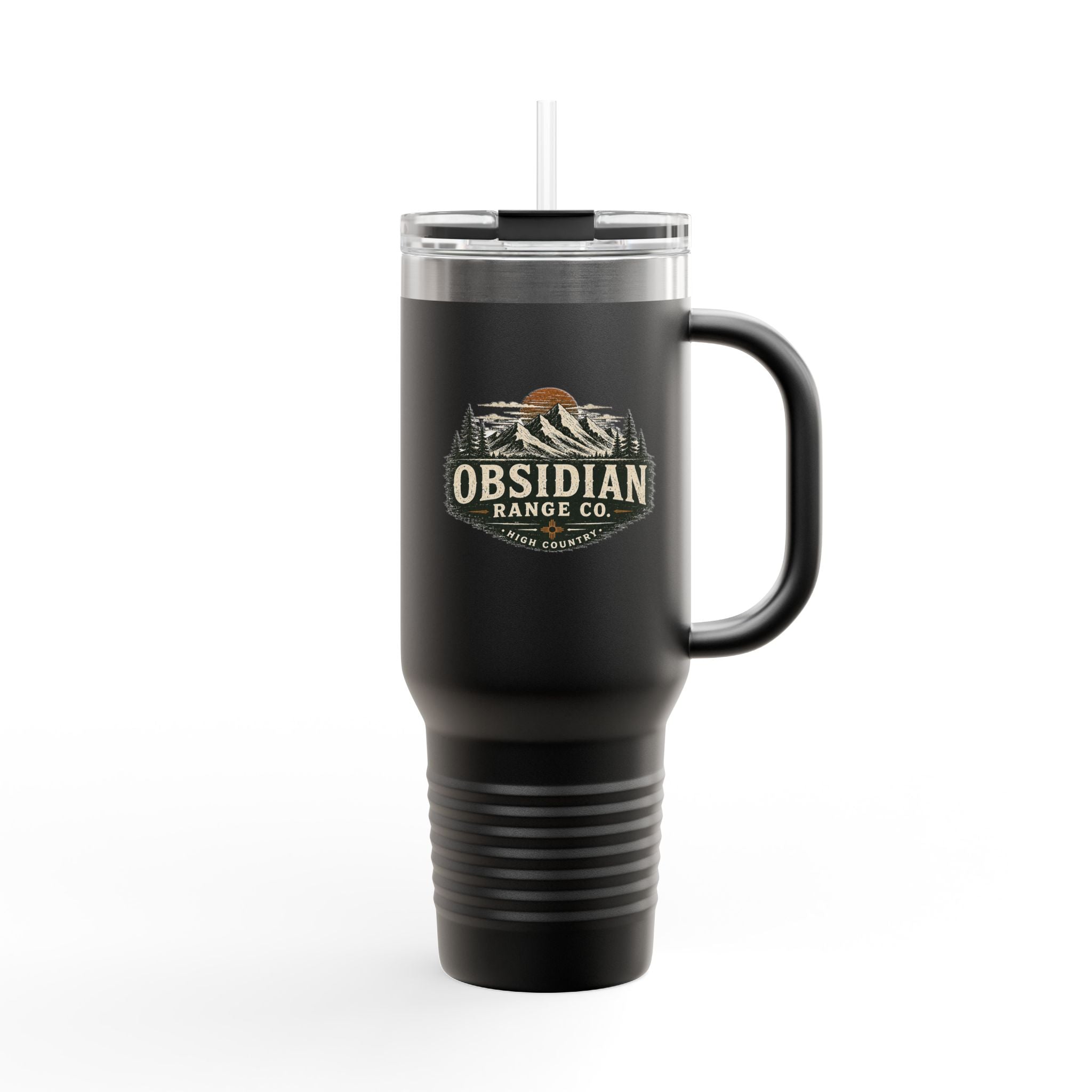 Obsidian Range Co. 40oz Insulated Travel Mug — Outdoor Mountain Adventure Tumbler