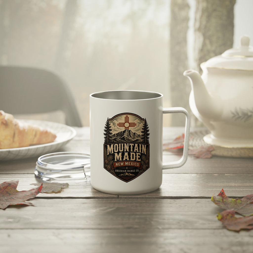 Mountain Made Insulated 10oz Coffee Mug — Mountain Cabin Outdoors Coffee Tumbler