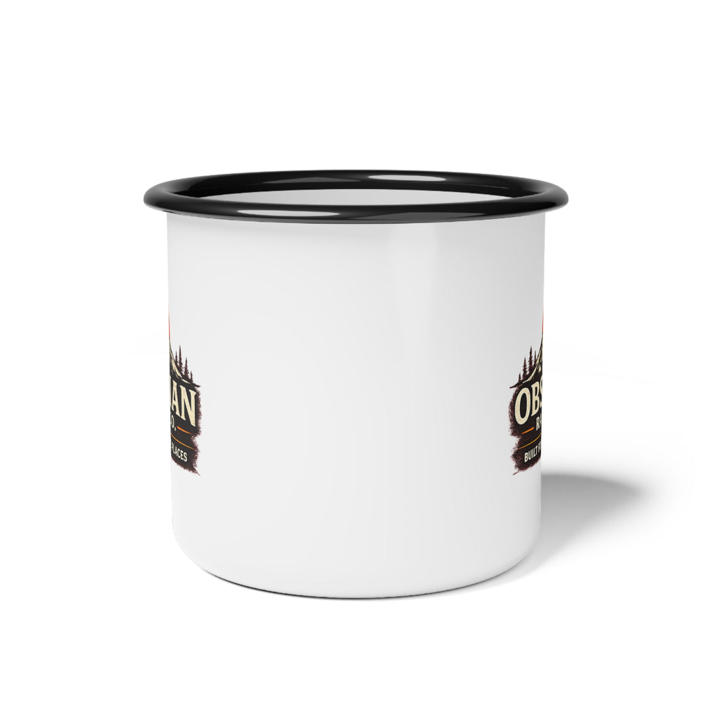 Obsidian Range Co. Enamel Camp Cup — Built for Remote Places Outdoors Mug