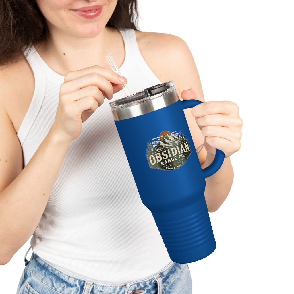 Obsidian Range Co. 40oz Insulated Travel Mug — Outdoor Mountain Adventure Tumbler
